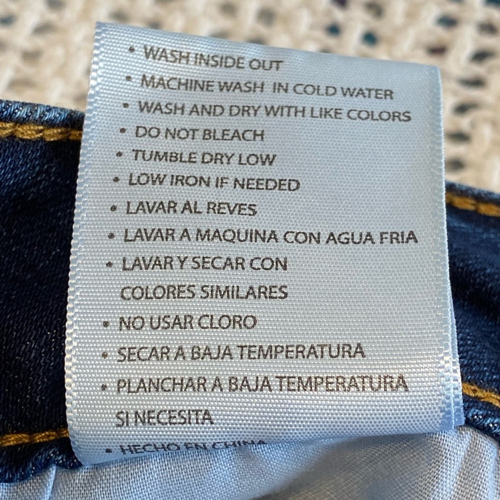 KanCan Hi Rise Supper Skinny Button Fly Dark Wash Jeans Size 15/31 x 30” - Picture 6 of 15